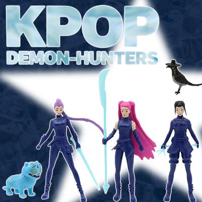 Anime Kpop Cacciatori di Demoni Action Figure Giocattoli Derpys Tiger Ranimeumi Mira Zoey Sussy Statuetta Bambola Per Fan Regalo di Natale