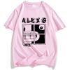 ALEX G Tričko s oknem Světlomety Album Potisk Trička Léto Krátký rukáv Volné Tričko O-výstřih Móda Pánské Dámské Oblečení