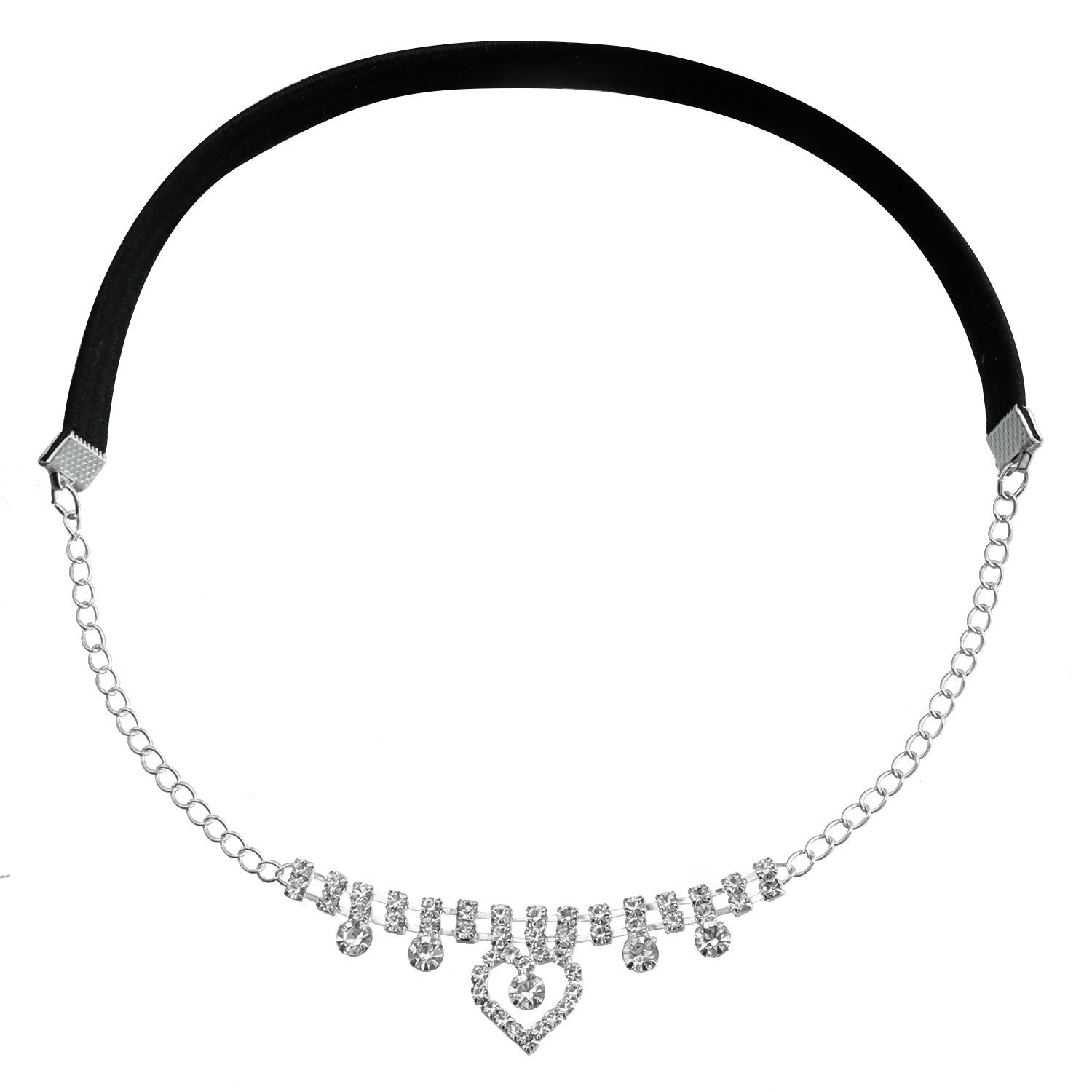 

European and American personality heart-shaped elastic belt leg chain full diamond love fashion sexy leg chain beach leg ring women серебряный