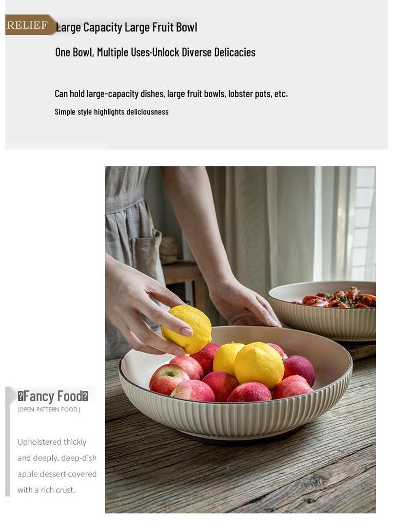 Large Ceramic Soup and Fruit Bowl - Mala Xiang Guo