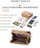 Baellerry Women's Large Capacity Crossbody Wallet - Fashion Wood Grain, Multi-Card Slot, Phone Bag, Korean Style