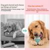 Pet Toy Bite-Resistant Plush Chew Toy with Interactive Sound Design Squeaky Ice Cream Shape Pet Teeth Cleaning Toy