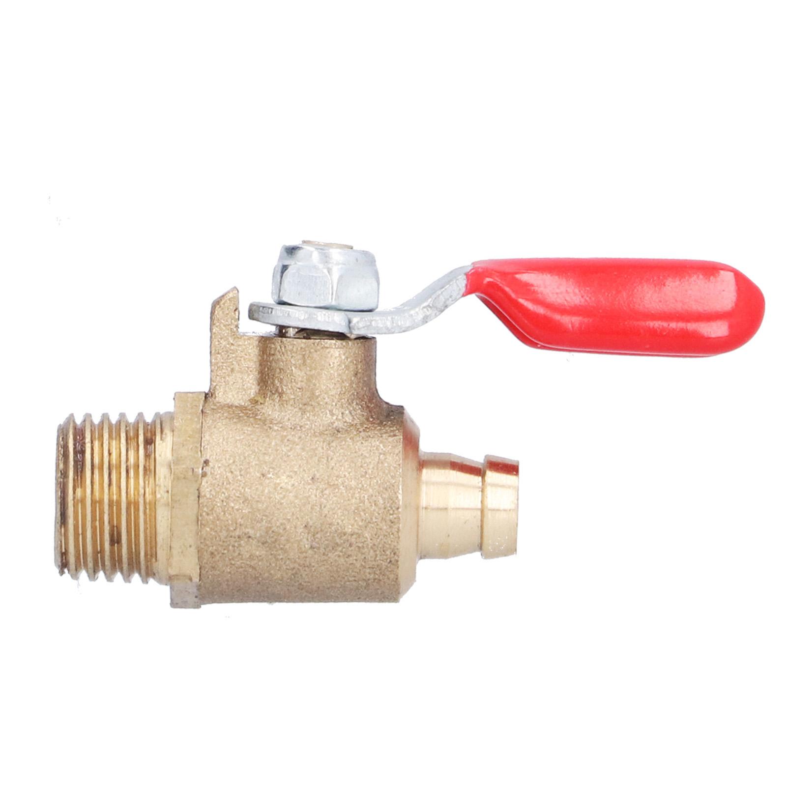 

4Pcs Mini Ball Valve All Brass Thickening Anticorrosion High Hardness Air Shut Off Valve
