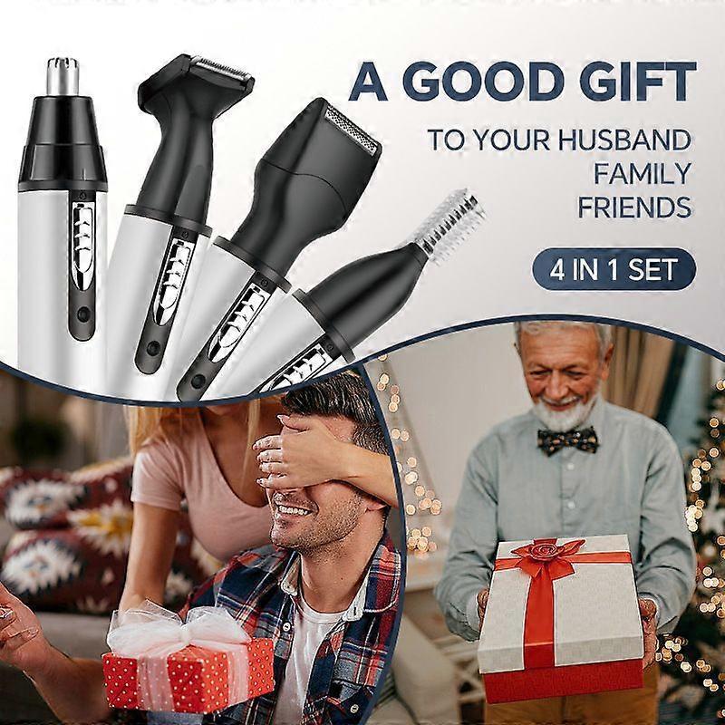 4-in-1 Multifunctional Electric Nose Hair Trimmer Set A Gift for Your Husband