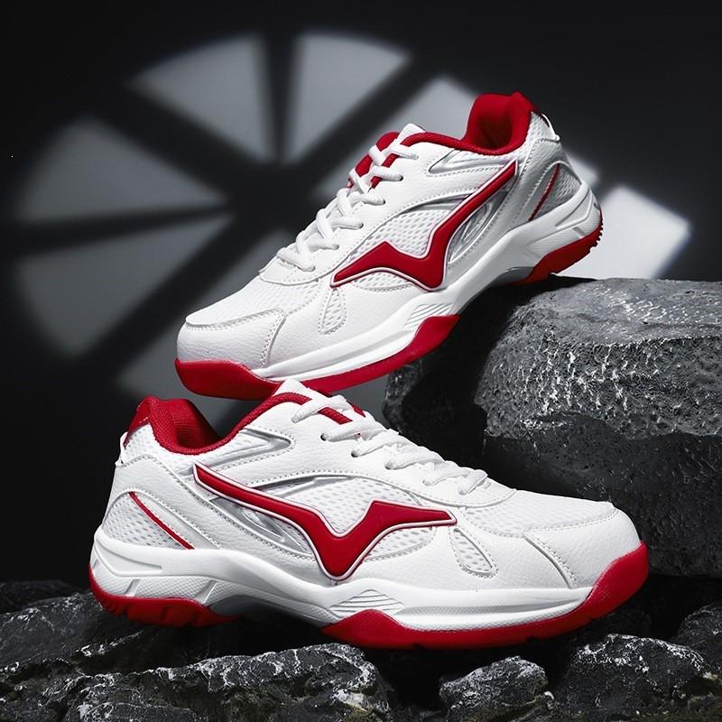 Lightweight Breathable Badminton Shoes Men Women - Non-Slip Training Sneakers With Rubber Sole Mesh Upper