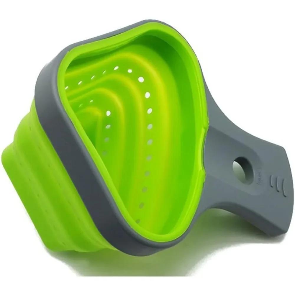 

Новости Складные инструменты для пасты Силиконовый дуршлаг Сита Кухонный дуршлаг Сетка для спагетти Корзина для варки Дуршлаг Кухонные инструменты для выпечки зелёный