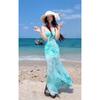 Summer celebrity noble style slim hip fishtail long skirt temperament gentle wind lace dress women's new style