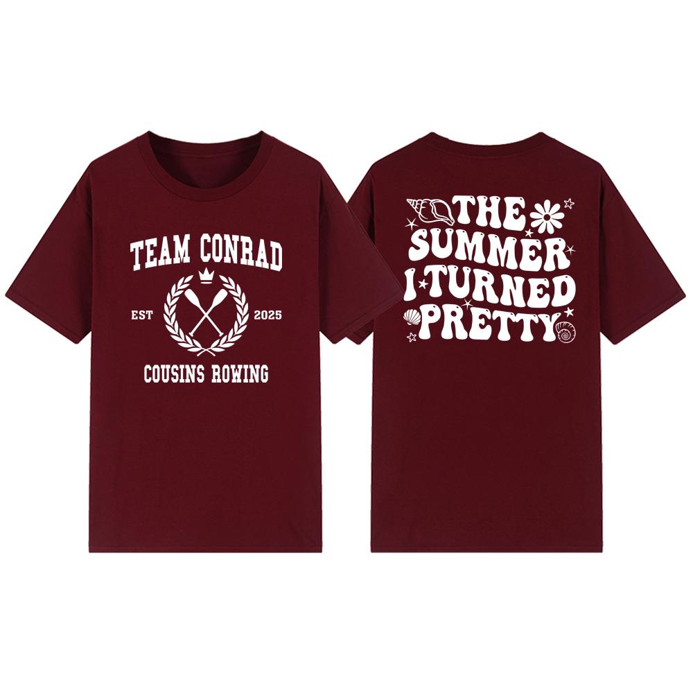 The Summer I Turned Pretty T-Shirt TSITP Team Conrad Tee Men Women Short Sleeve T-shirts Beach Summer Vibe Shirt Streetwear Tops