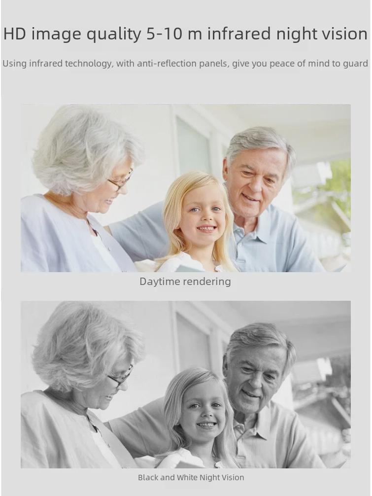 V380PRO Little Snowman 360° Panoramic HD WiFi Home Monitoring Camera