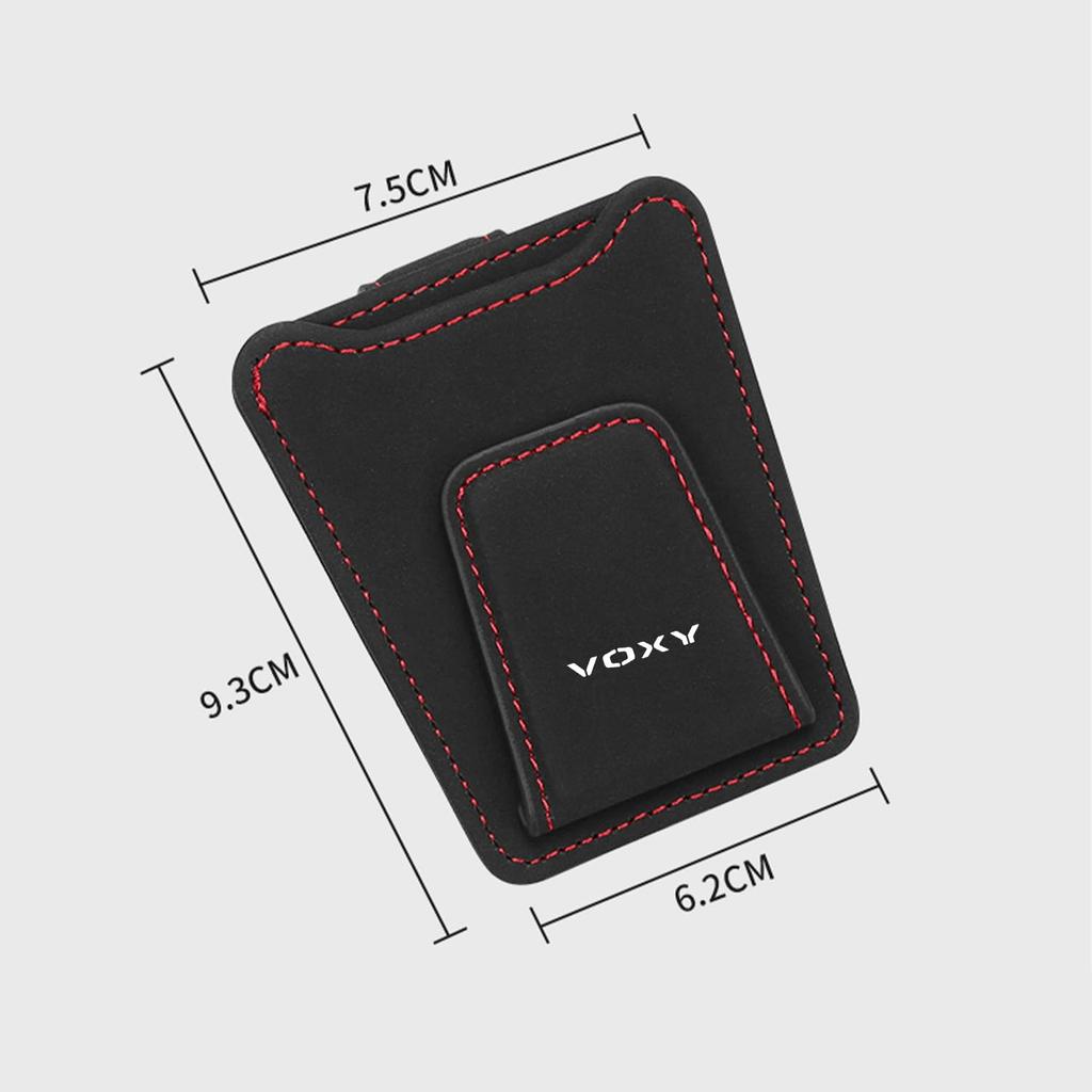 MailiMy Car Glasses Suitable for Toyota Multifunctional Accessory Suede Sunglasses Sun Car Eyeglasses Glasses Ticket Black Clip, Voxy, Storage,