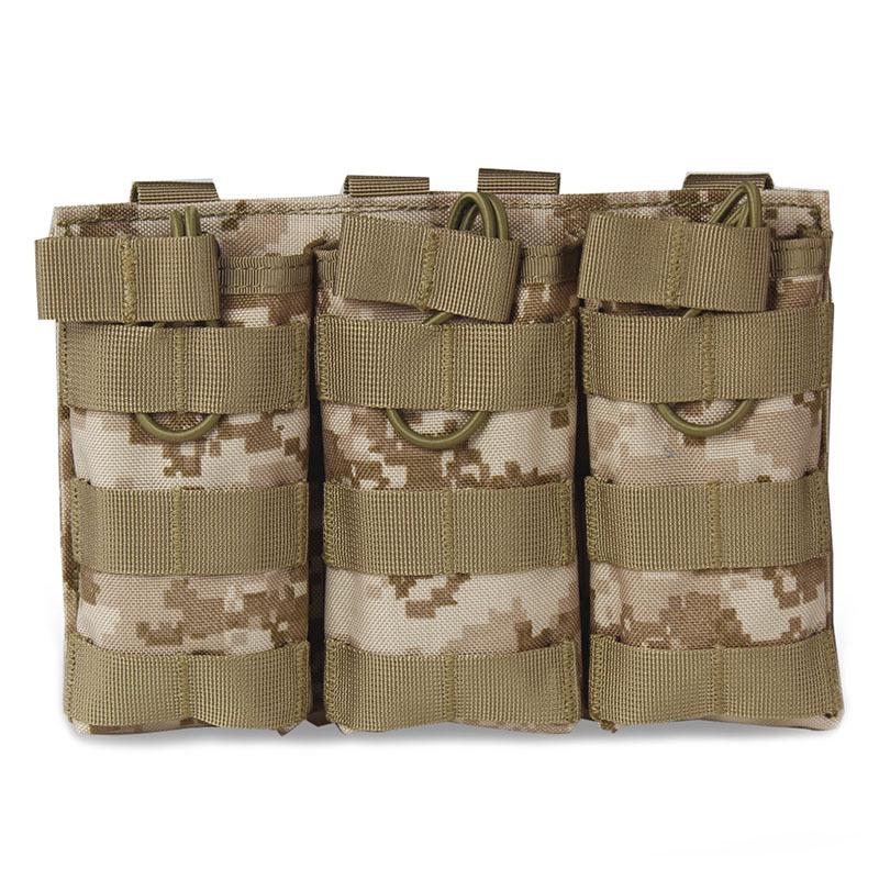 Military Fan Tactical Vest Molle Triple Pouch - Multifunctional Accessory & M4 Magazine Pouch