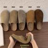 Soft leather version~ inner heightening platform Boken shoes for women's outer wear 2025 spring and summer new Mori retro baotou half slippers