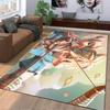 Stylish Cartoon Hunter Rug for Home Decor Suitable for use as an anti-slip game mat for living room and bedroom sofas