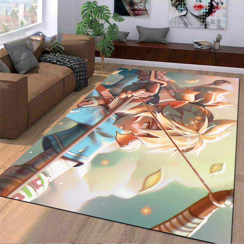 Stylish Cartoon Hunter Rug for Home Decor Suitable for use as an anti-slip game mat for living room and bedroom sofas