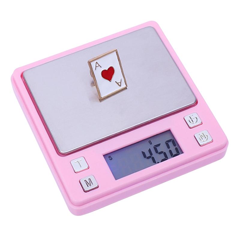 Mini Digital Weight Scale for Jewelry Gram Scale LCD Blue Backlight Dispaly 6 Units Conversion Low Battery Indicator