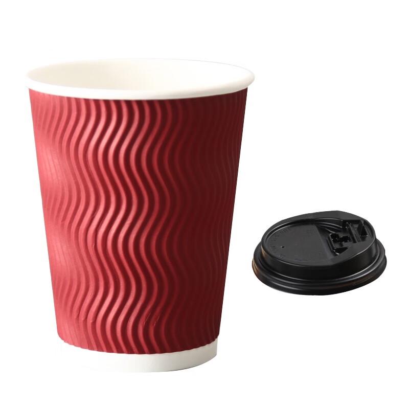 

Одноразовые стаканы Cidine с двойными стенками для кофе и молочного чая с крышками 14oz