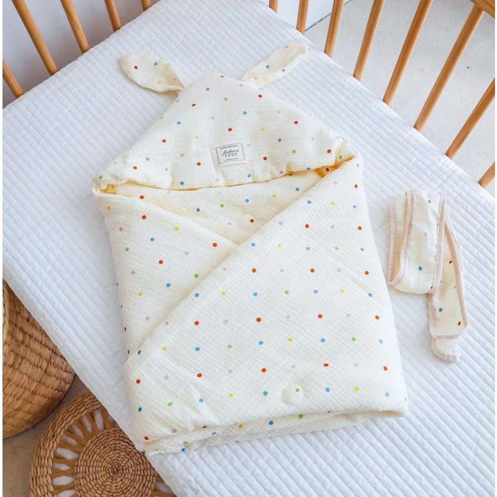 Coperta con Cappuccio per Neonato Autunno Inverno Busta Culla Avvolgimento Ragazzi Ragazze Coperta Ricevimento Neonato Cotone Morbido Avvolgimenti per Bebè