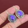 Charoite Earring Natural Gemstone Earrings Vintage Earring Latest Design Jewelry 925 Sterling Silver Earring Handmade Earring Gifts For Wife