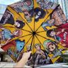 One Piece Collaboration Umbrella, Fully Automatic, Genuine, 70% Off Umbrellas, Cartoon Anime, Sunny and Rainy Weather Umbrella, Luffy, Zoro, Straw