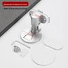 Aluminum Alloy Magnetic Door Stopper, Hole-Free, Anti-Collision Floor Mount for Bedroom/Bathroom.