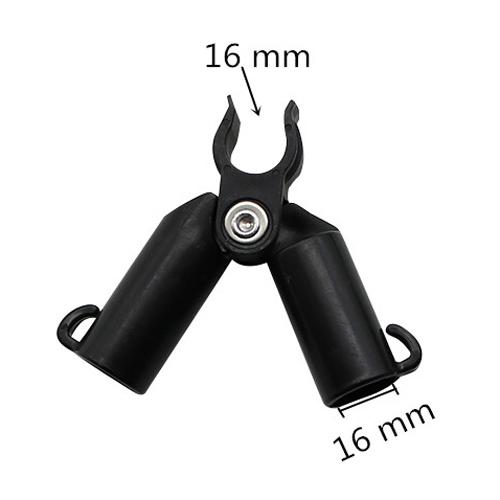 5 Pcs A-type Grip Clip Plant Support Rod Fixed Socket Adjustable Gardening Pillar Connector Clip Climbing Expandable Fence