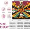 Halloween Carnival Pumpkin Circus Pattern Flannel Blanket Multi Sizes Soft Sofa Throw Nap Blanket For Office Break Holiday In