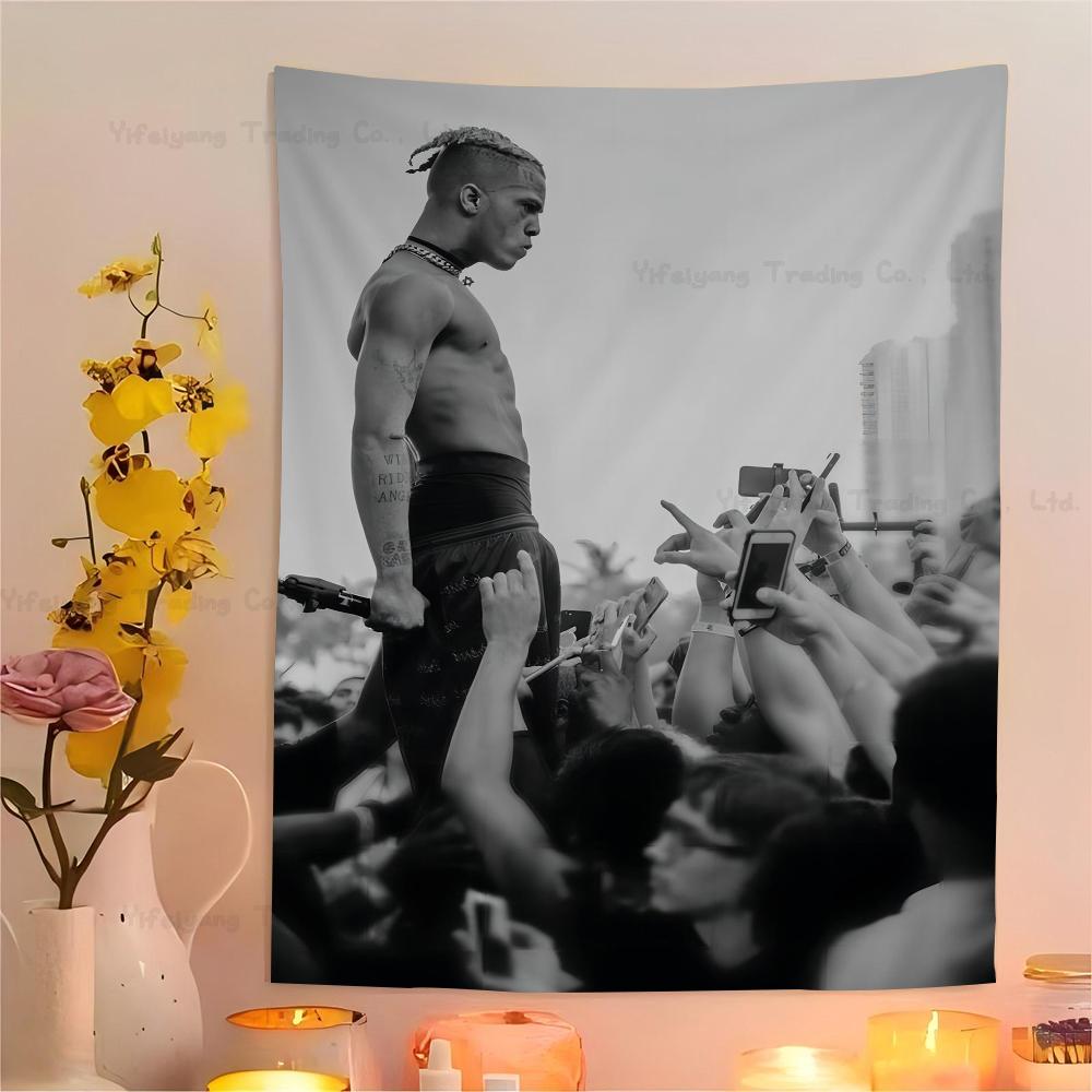 Hip Hop ZXXXTentacion Anime Tapestry Cheap Hippie Wall Hanging Bohemian Wall Tapestries Mandala Home Decor