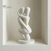 Balanced Weight Ornament 3D Printed Hugging Couple Sculpture, Abstract Embrace Figurine with Smooth Curves, Minimalist Statue Stain Resistant Material