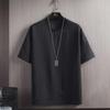 Men's Summer Solid Color Linen-Cotton Short-Sleeve T-Shirt