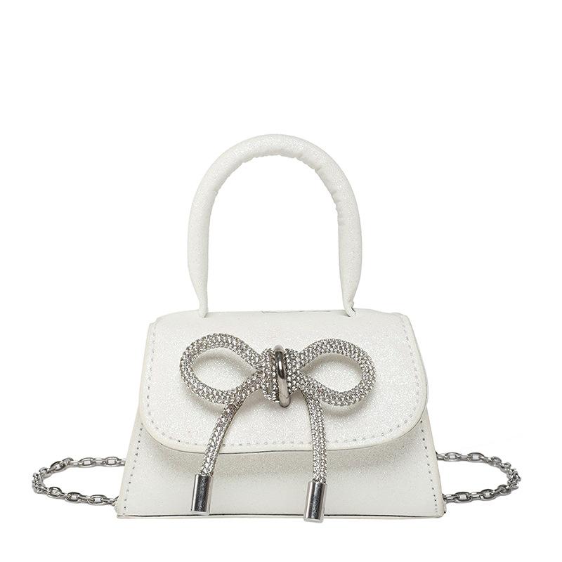 French Niche Design Premium Mini Bag 2025 Girl Bow Chain Lipstick Earphones Messenger Bag Tide