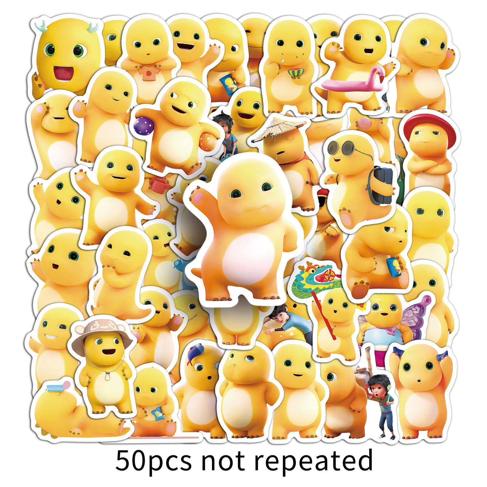 

50 Milk Dragon Cartoon Stickers - Cute Decorative Stickers for Computers and Notebooks