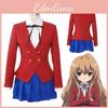 Fantasia de Cosplay Dragon Tiger Toradora Aisaka Taiga Lindamente Confeccionada Perfeitamente Sob Medida Para Tamanhos Grandes