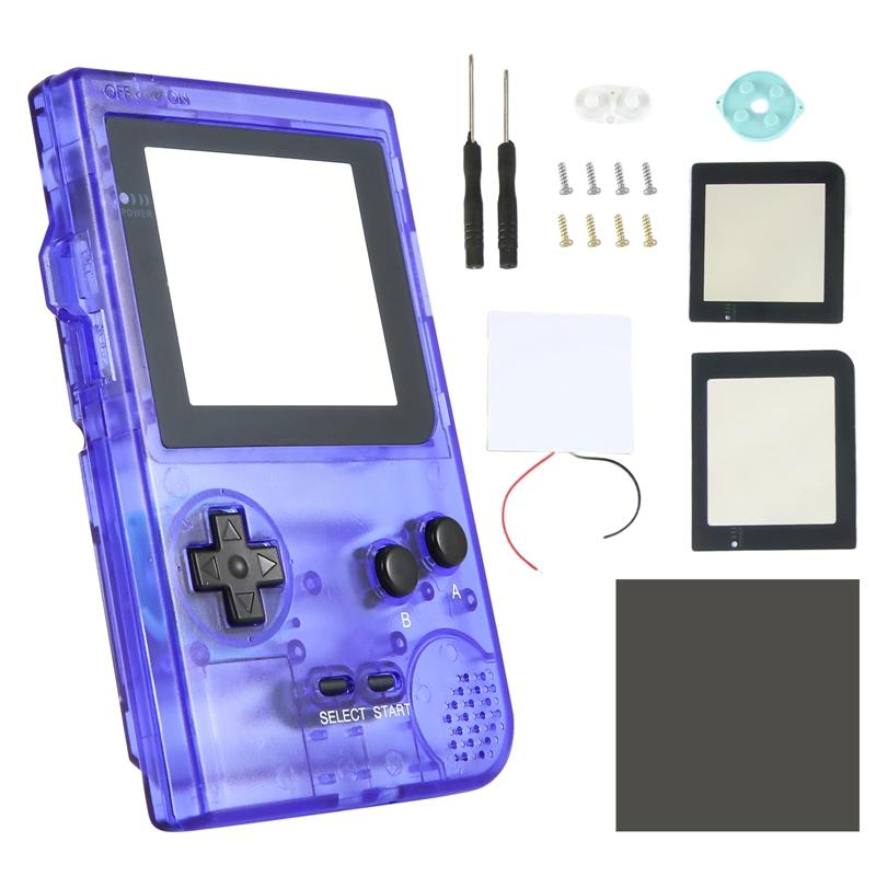 

B03B-DIY Shell Replacement For Gameboy Pocket Game Console For GBP Shell Case With Buttons Kit Class Lens