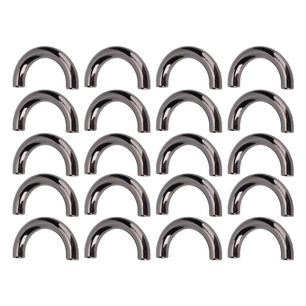 20 Set U-Ringe Metallbogenbrücke Tasche Handtasche Aufhängungsverschluss Kette Riemenverbinder Schnallen Leder