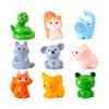 3PCS Dog Squirrel Fox Rabbit Sheep Duck Pig Cat Horse Frog Turtle Snake Koala Figurine Miniature Fairy Garden Decor Accessories