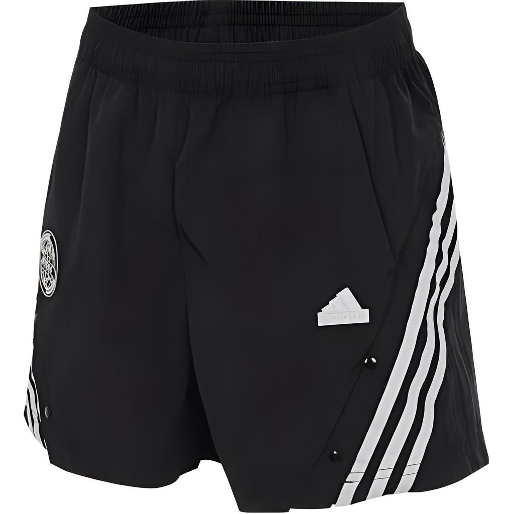 Adidas Breathable Mesh Stripe Casual Shorts Women Bottoms Black JC8650