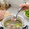 Manual Meatball Maker Set with Spoon, 304 Stainless Steel Squeeze Tool for Round, Consistent Food Balls From Meat, Fish, and Potato Mixtures During
