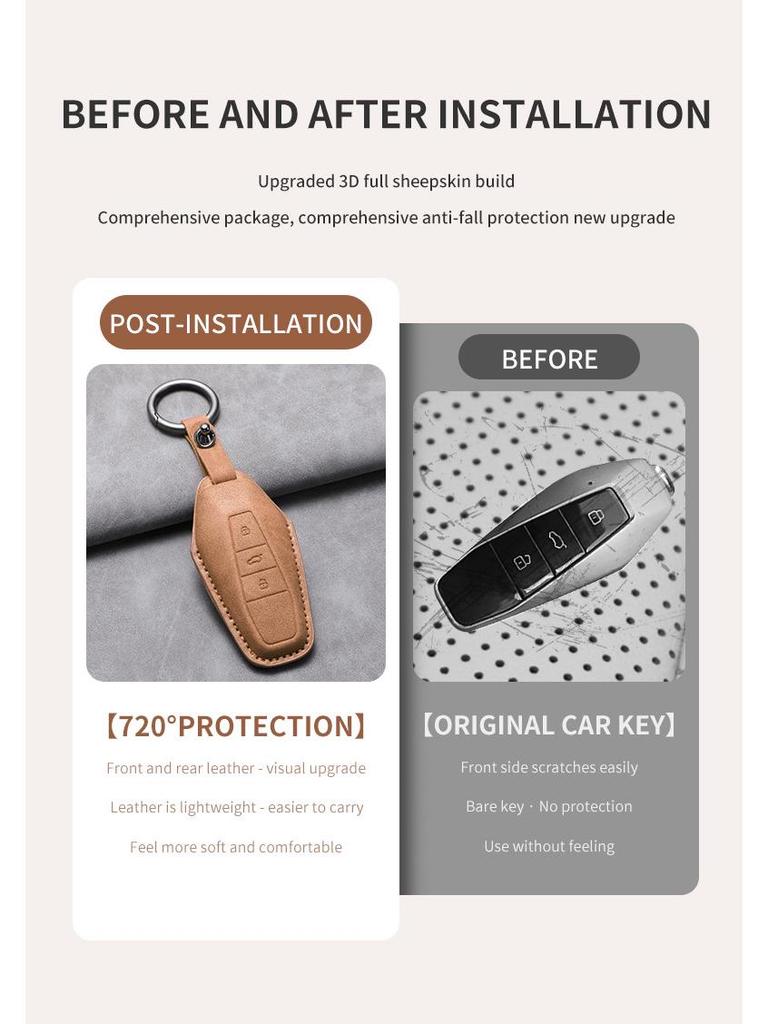 Chery Key Case - Comfortable EQ7 Car Accessories Key Bag Shell Buckle