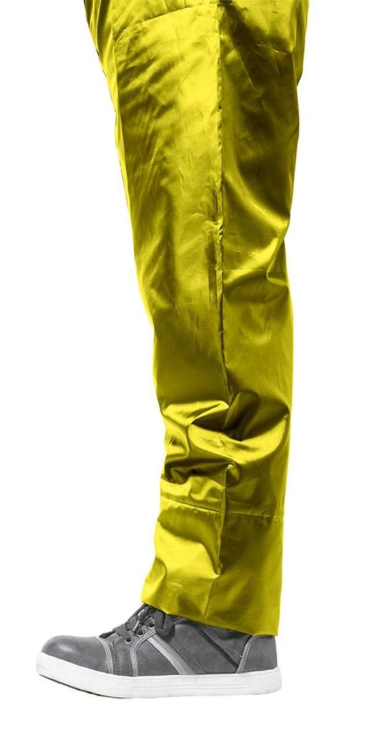 Men's Rain Suit (Water Resistance: 10,000mmH2O), Adjustable Hem, Adjustable Hood, Waterproof Tape, Mesh Lining, Size 4L, Dark Yellow, AS5100