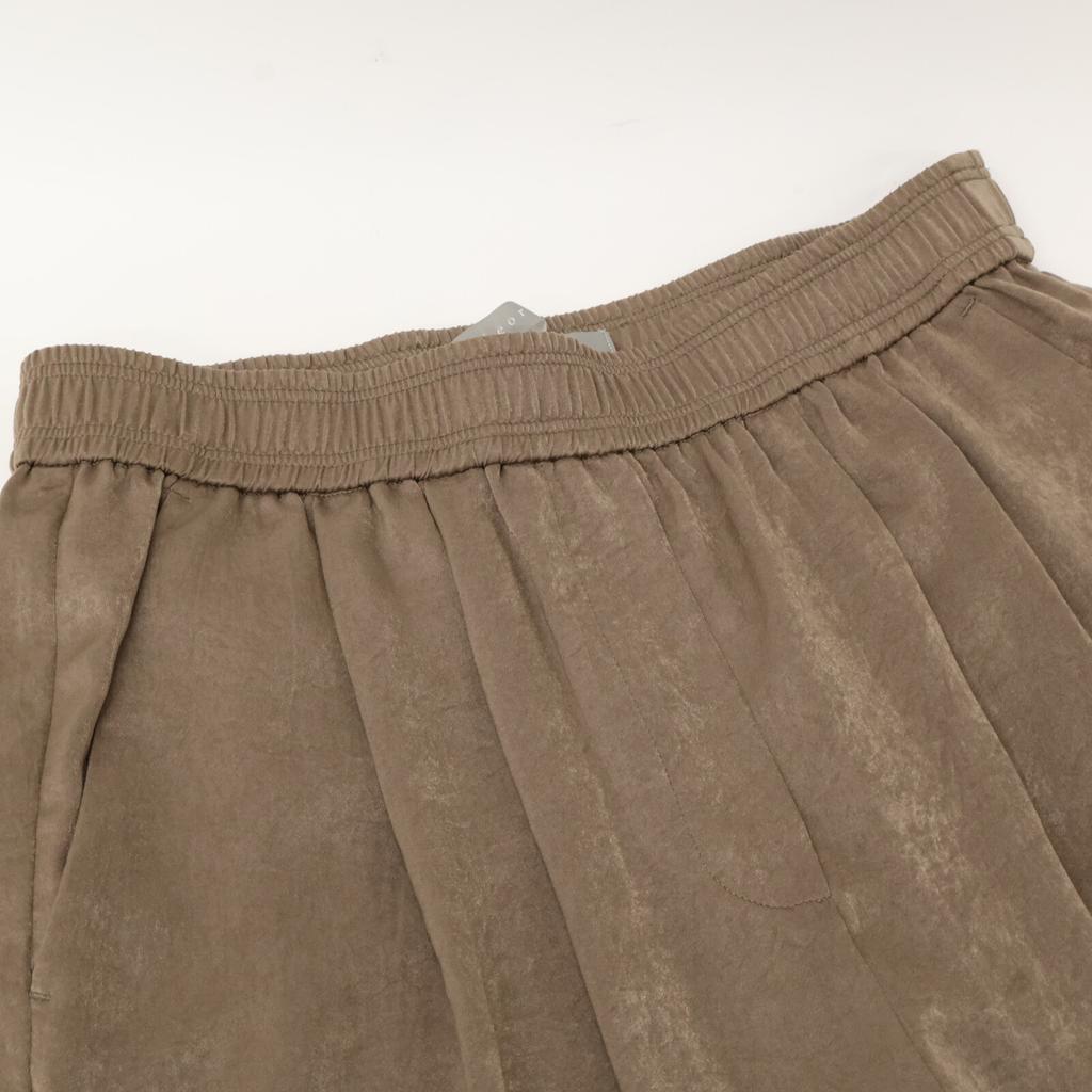 theory luxe 03-0306430 Brown Washable Satin Slacks Bottoms 34 BrownUsed