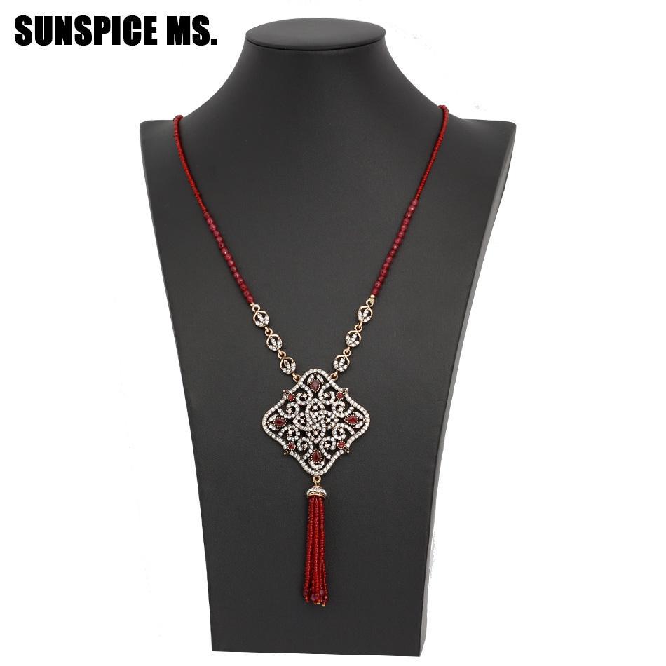 Women Black Beads Rhinestone Crystal Vintage Long String Necklace Sweater Chain Women Black Beads Rhinestone Crystal Vintage Long String Necklace Sweater Chain