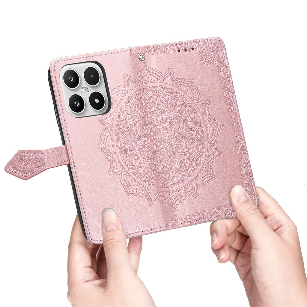 For Xiaomi 17 Wallet Case Mandala Flower Leather Phone Cover Stand