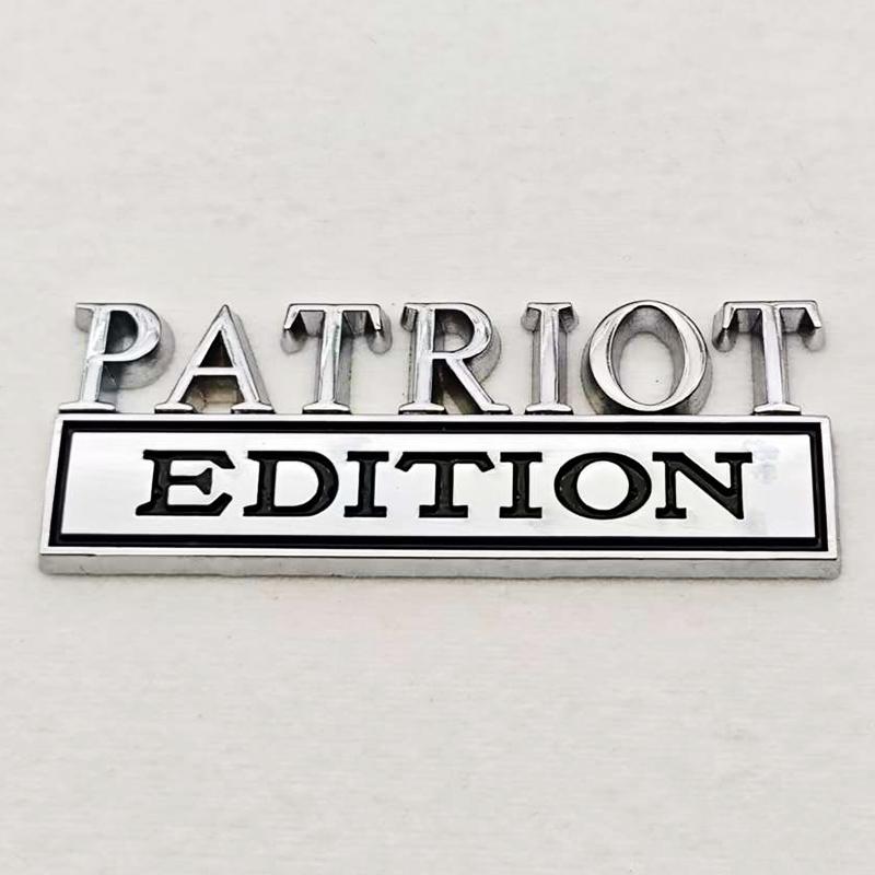 PATRIOT Edition 3D Emblem Sticker Badge Fender Funny Decals Car Truck Replacement Door Decoration for Universal Car SUV