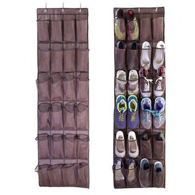 Wall Hanging Shoe Storage Organizer Bag Shoes Rack Over The Door Fabric Cabinet Closet Organizer For Shoes Clothes Storage Bag