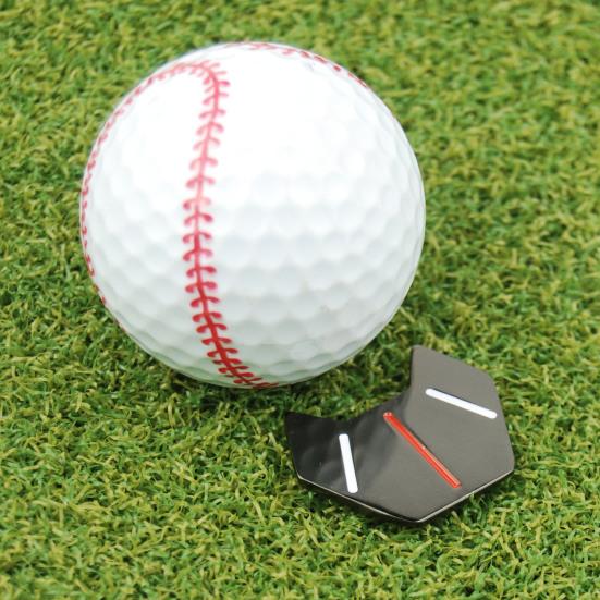 1 Set Target Mark Magnetic Waterproof High Strength Ball Mark Metal Mini Golf Ball Mark with Hat Clip Set Golf Accessory