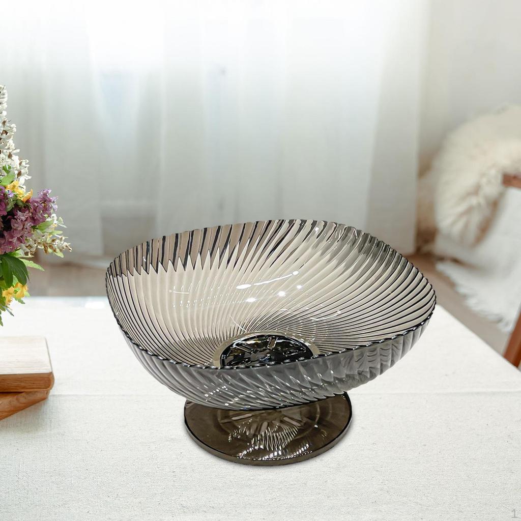 Drainage Fruit Bowl, Vegetable Drain Plate, Round Food Storage Buffet Multi-purpose,