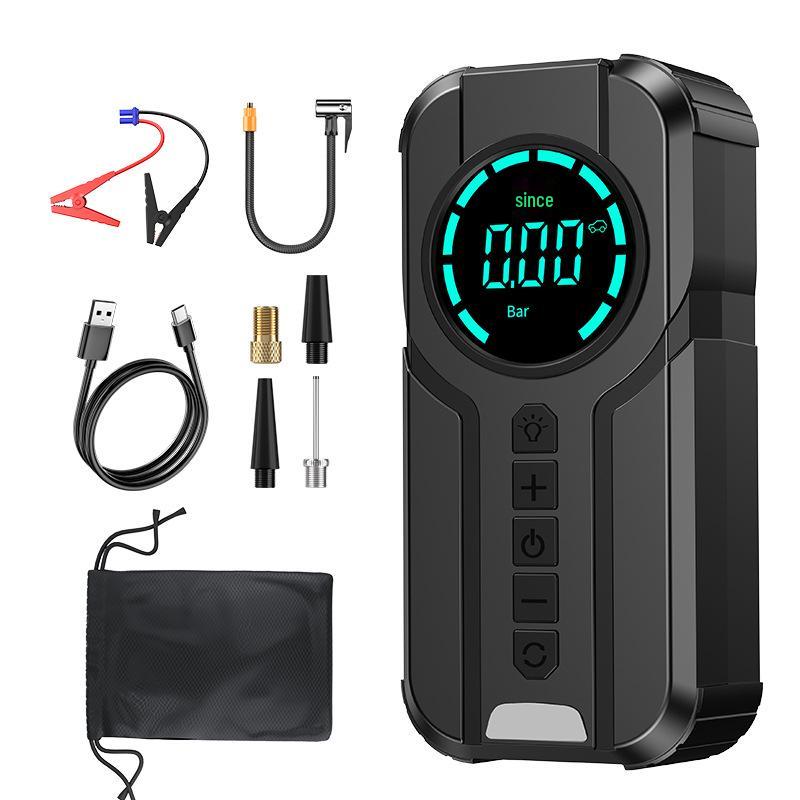 Multi-Function Portable Car Jump Starter & Inflator Power Bank