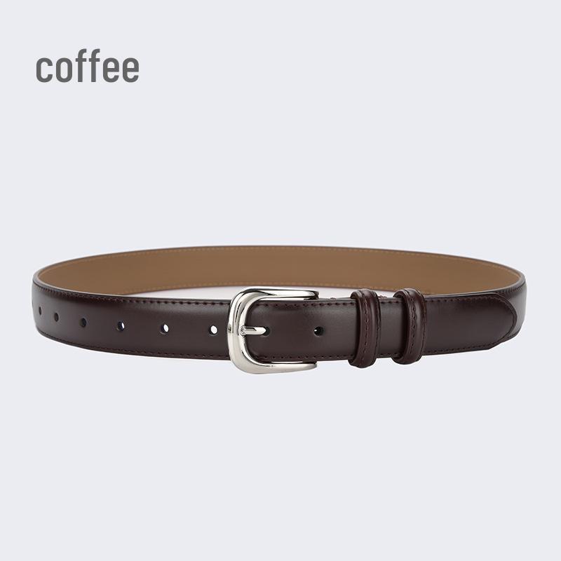 Women's Versatile Leather Belt: Trendy Decorative Fashion for Jeans, Skirts, and Trousers
