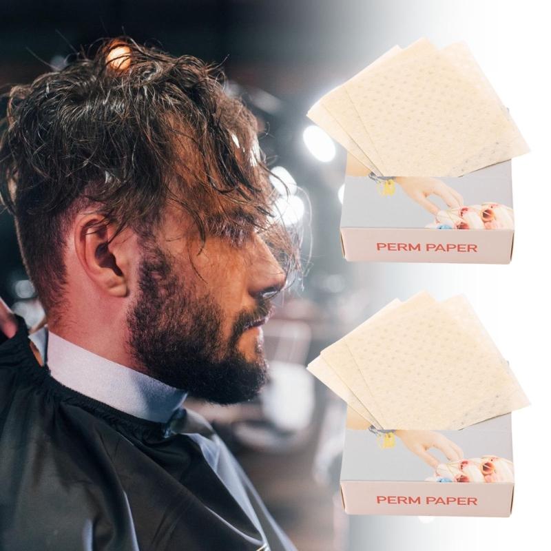 Einweg-Dauerwellpapier für Salons, Größe 4,33 x 2,52 Zoll, Hitzebeständig für Heiß-Kalt-Locken, Styling, Alle Haartypen, Fein