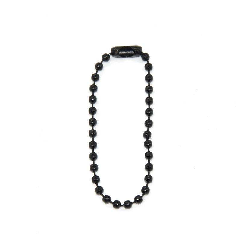 2.4mm Colorful Bead Chain for DIY Jewelry – Painted Iron Wave Chain with Buckle Pendant Connector